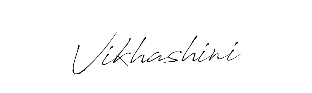 Vikhashini stylish signature style. Best Handwritten Sign (Antro_Vectra) for my name. Handwritten Signature Collection Ideas for my name Vikhashini. Vikhashini signature style 6 images and pictures png