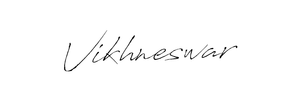 How to make Vikhneswar name signature. Use Antro_Vectra style for creating short signs online. This is the latest handwritten sign. Vikhneswar signature style 6 images and pictures png