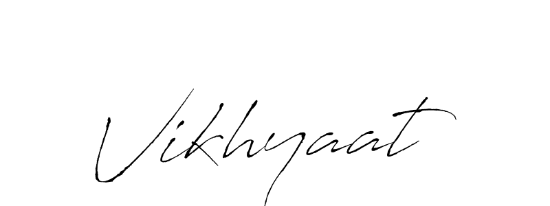 Make a beautiful signature design for name Vikhyaat. Use this online signature maker to create a handwritten signature for free. Vikhyaat signature style 6 images and pictures png