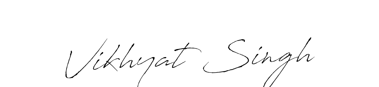 How to make Vikhyat Singh signature? Antro_Vectra is a professional autograph style. Create handwritten signature for Vikhyat Singh name. Vikhyat Singh signature style 6 images and pictures png