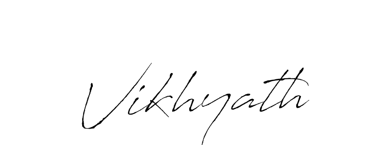 if you are searching for the best signature style for your name Vikhyath. so please give up your signature search. here we have designed multiple signature styles  using Antro_Vectra. Vikhyath signature style 6 images and pictures png