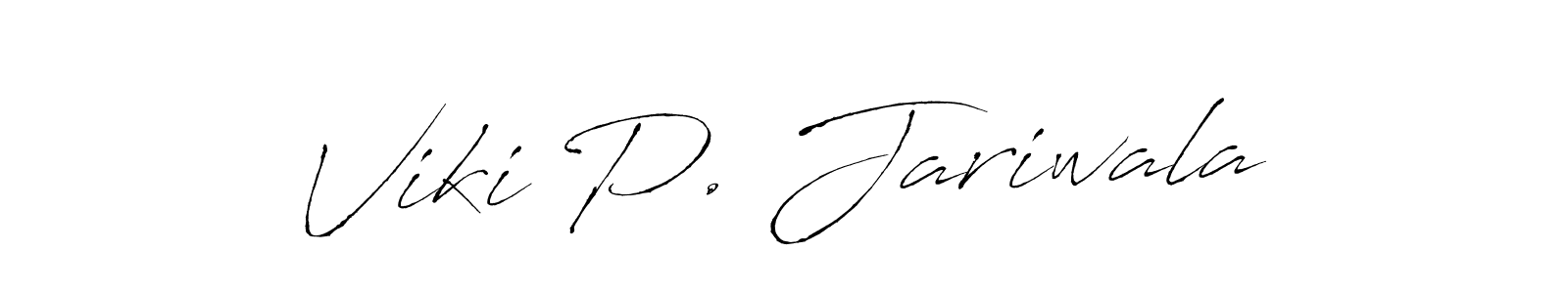 Use a signature maker to create a handwritten signature online. With this signature software, you can design (Antro_Vectra) your own signature for name Viki P. Jariwala. Viki P. Jariwala signature style 6 images and pictures png