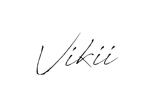 Vikii stylish signature style. Best Handwritten Sign (Antro_Vectra) for my name. Handwritten Signature Collection Ideas for my name Vikii. Vikii signature style 6 images and pictures png