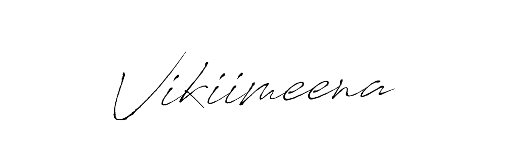 Vikiimeena stylish signature style. Best Handwritten Sign (Antro_Vectra) for my name. Handwritten Signature Collection Ideas for my name Vikiimeena. Vikiimeena signature style 6 images and pictures png