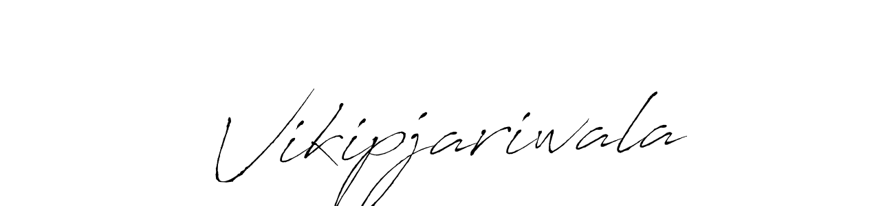 How to make Vikipjariwala signature? Antro_Vectra is a professional autograph style. Create handwritten signature for Vikipjariwala name. Vikipjariwala signature style 6 images and pictures png