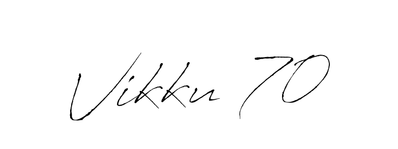 How to make Vikku 70 signature? Antro_Vectra is a professional autograph style. Create handwritten signature for Vikku 70 name. Vikku 70 signature style 6 images and pictures png