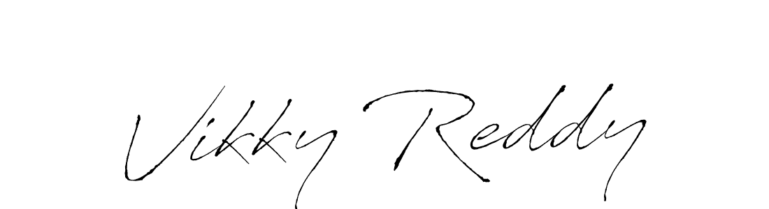 Antro_Vectra is a professional signature style that is perfect for those who want to add a touch of class to their signature. It is also a great choice for those who want to make their signature more unique. Get Vikky Reddy name to fancy signature for free. Vikky Reddy signature style 6 images and pictures png