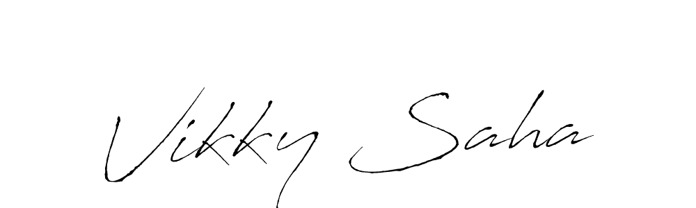 You can use this online signature creator to create a handwritten signature for the name Vikky Saha. This is the best online autograph maker. Vikky Saha signature style 6 images and pictures png