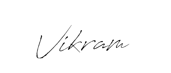 How to make Vikram  signature? Antro_Vectra is a professional autograph style. Create handwritten signature for Vikram  name. Vikram  signature style 6 images and pictures png