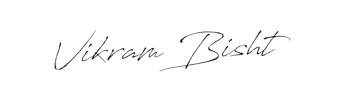 Design your own signature with our free online signature maker. With this signature software, you can create a handwritten (Antro_Vectra) signature for name Vikram Bisht. Vikram Bisht signature style 6 images and pictures png