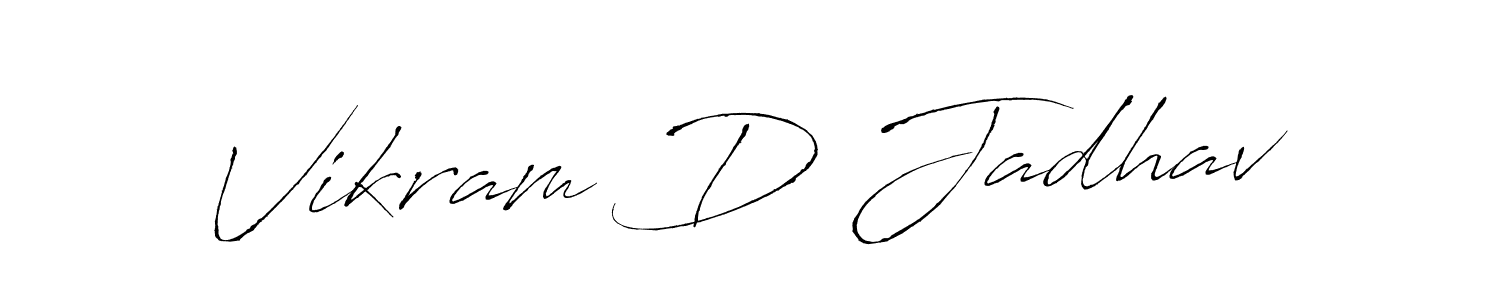 It looks lik you need a new signature style for name Vikram D Jadhav. Design unique handwritten (Antro_Vectra) signature with our free signature maker in just a few clicks. Vikram D Jadhav signature style 6 images and pictures png