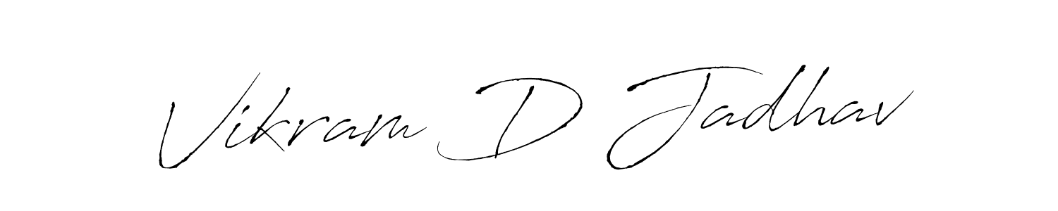 This is the best signature style for the Vikram D Jadhav name. Also you like these signature font (Antro_Vectra). Mix name signature. Vikram D Jadhav signature style 6 images and pictures png