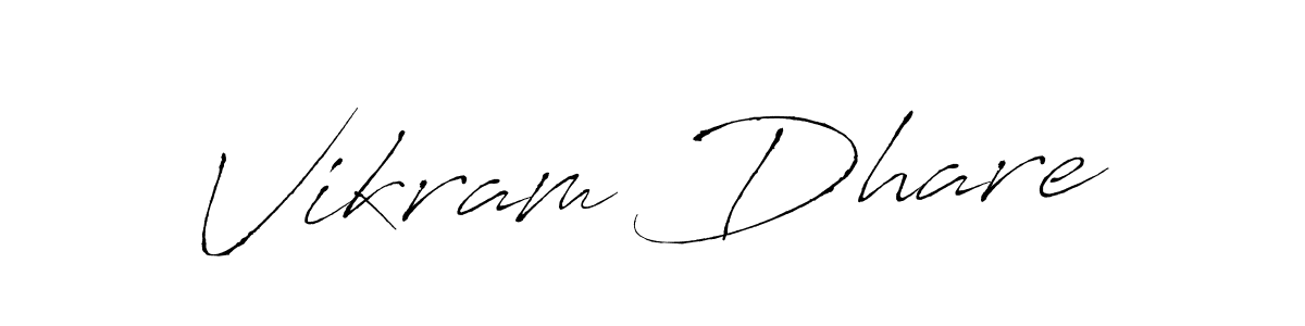 Create a beautiful signature design for name Vikram Dhare. With this signature (Antro_Vectra) fonts, you can make a handwritten signature for free. Vikram Dhare signature style 6 images and pictures png