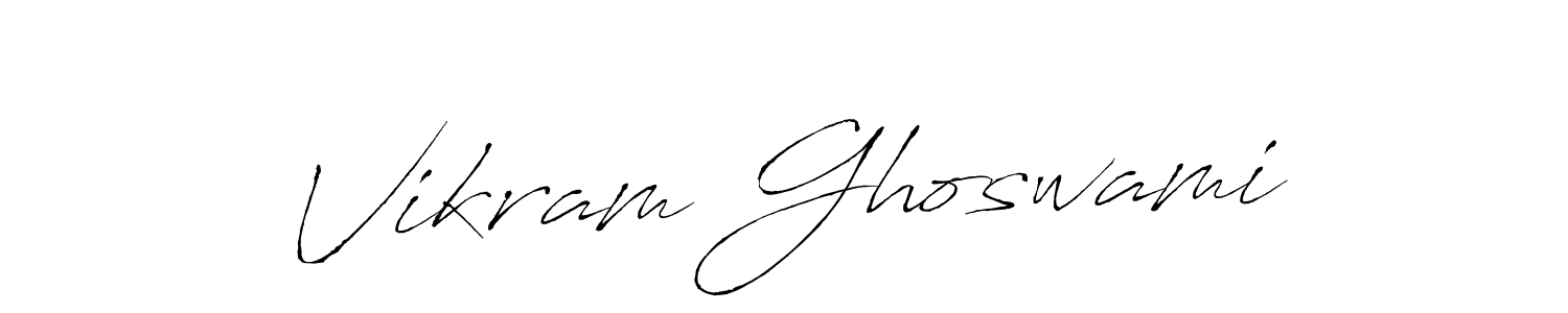 Make a beautiful signature design for name Vikram Ghoswami. With this signature (Antro_Vectra) style, you can create a handwritten signature for free. Vikram Ghoswami signature style 6 images and pictures png