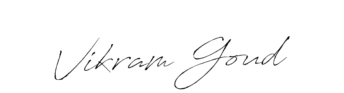 Make a beautiful signature design for name Vikram Goud. With this signature (Antro_Vectra) style, you can create a handwritten signature for free. Vikram Goud signature style 6 images and pictures png
