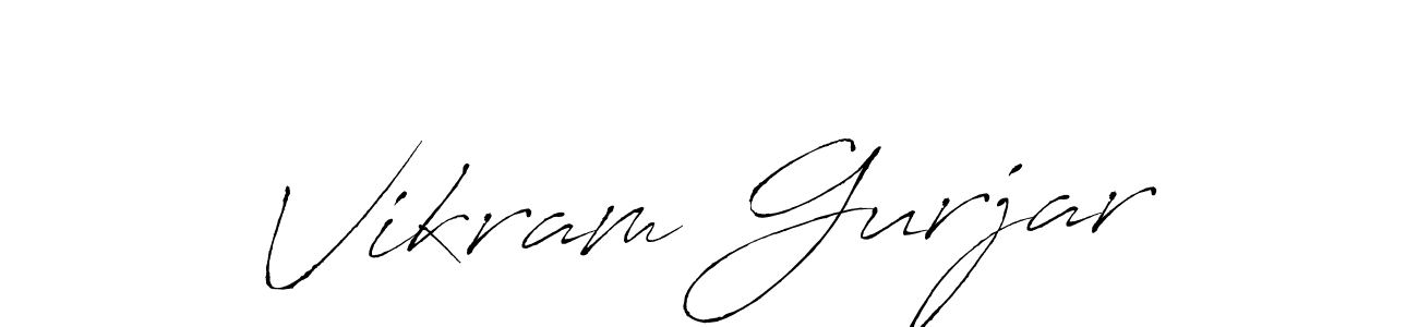 Vikram Gurjar stylish signature style. Best Handwritten Sign (Antro_Vectra) for my name. Handwritten Signature Collection Ideas for my name Vikram Gurjar. Vikram Gurjar signature style 6 images and pictures png