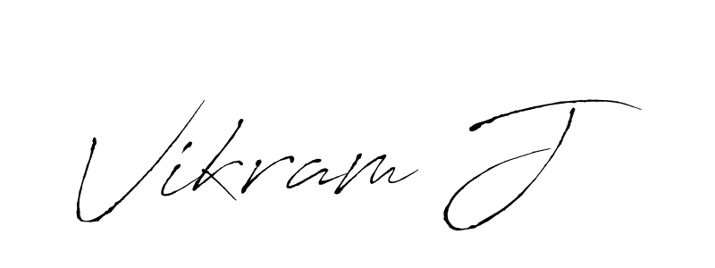 Also we have Vikram J name is the best signature style. Create professional handwritten signature collection using Antro_Vectra autograph style. Vikram J signature style 6 images and pictures png