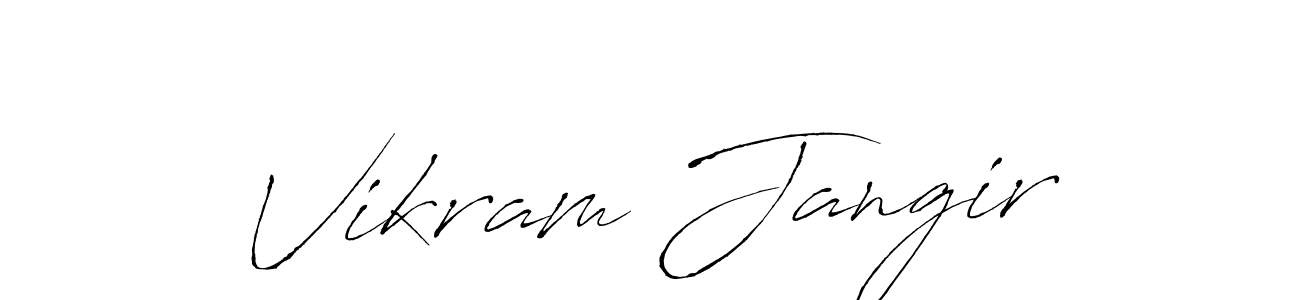 Similarly Antro_Vectra is the best handwritten signature design. Signature creator online .You can use it as an online autograph creator for name Vikram Jangir. Vikram Jangir signature style 6 images and pictures png