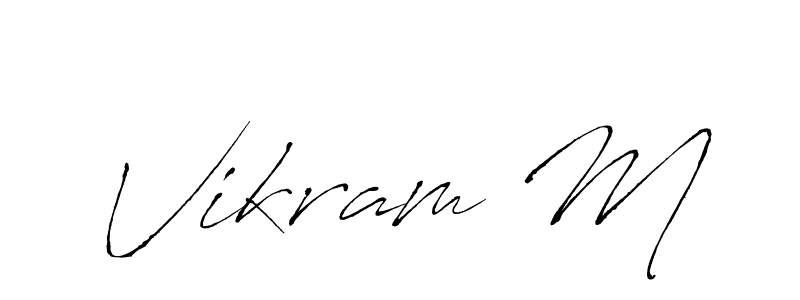 Best and Professional Signature Style for Vikram M. Antro_Vectra Best Signature Style Collection. Vikram M signature style 6 images and pictures png