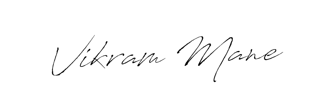 Make a beautiful signature design for name Vikram Mane. With this signature (Antro_Vectra) style, you can create a handwritten signature for free. Vikram Mane signature style 6 images and pictures png