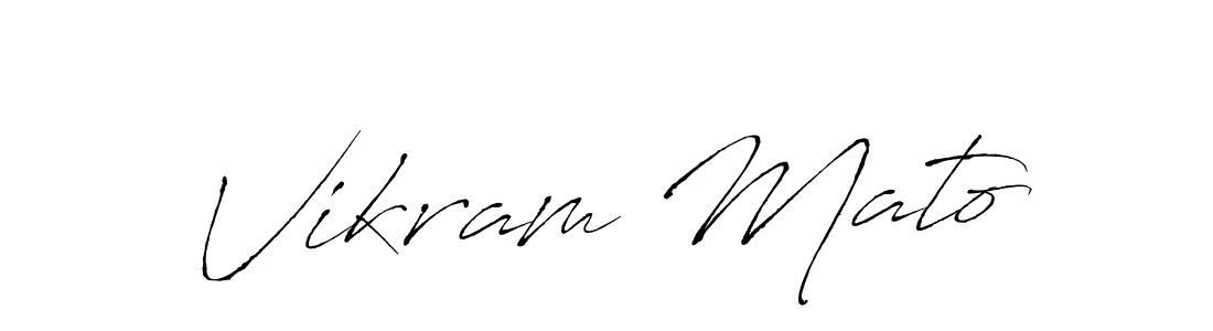 Create a beautiful signature design for name Vikram Mato. With this signature (Antro_Vectra) fonts, you can make a handwritten signature for free. Vikram Mato signature style 6 images and pictures png