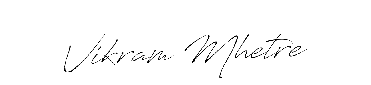 Use a signature maker to create a handwritten signature online. With this signature software, you can design (Antro_Vectra) your own signature for name Vikram Mhetre. Vikram Mhetre signature style 6 images and pictures png