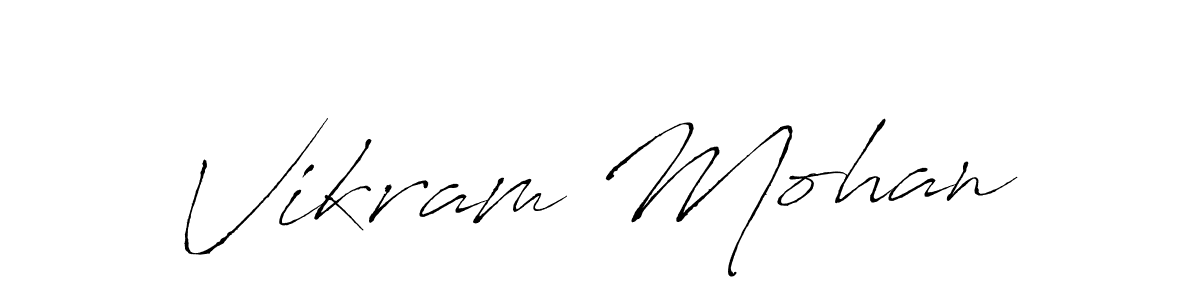 Create a beautiful signature design for name Vikram Mohan. With this signature (Antro_Vectra) fonts, you can make a handwritten signature for free. Vikram Mohan signature style 6 images and pictures png