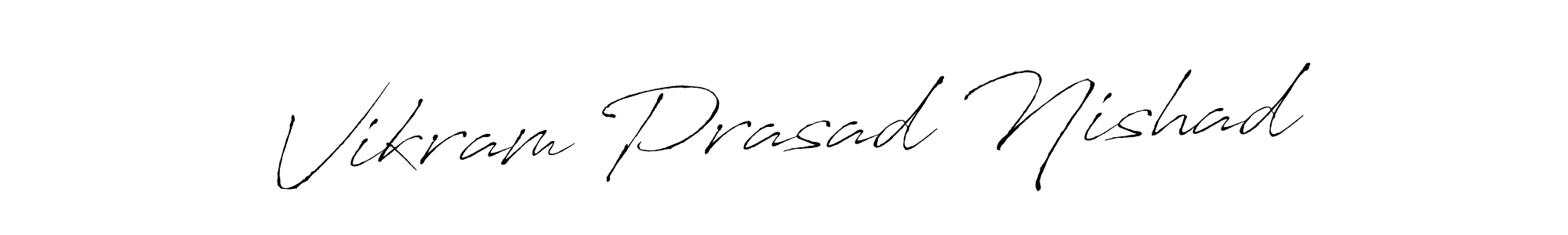 Design your own signature with our free online signature maker. With this signature software, you can create a handwritten (Antro_Vectra) signature for name Vikram Prasad Nishad. Vikram Prasad Nishad signature style 6 images and pictures png
