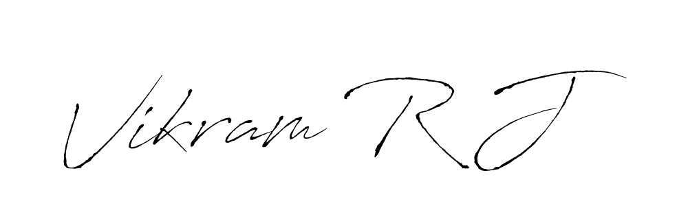 Create a beautiful signature design for name Vikram R J. With this signature (Antro_Vectra) fonts, you can make a handwritten signature for free. Vikram R J signature style 6 images and pictures png