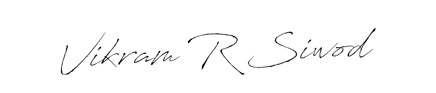 How to make Vikram R Siwod signature? Antro_Vectra is a professional autograph style. Create handwritten signature for Vikram R Siwod name. Vikram R Siwod signature style 6 images and pictures png