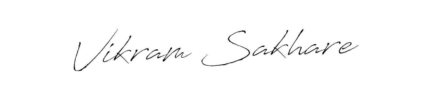 Design your own signature with our free online signature maker. With this signature software, you can create a handwritten (Antro_Vectra) signature for name Vikram Sakhare. Vikram Sakhare signature style 6 images and pictures png