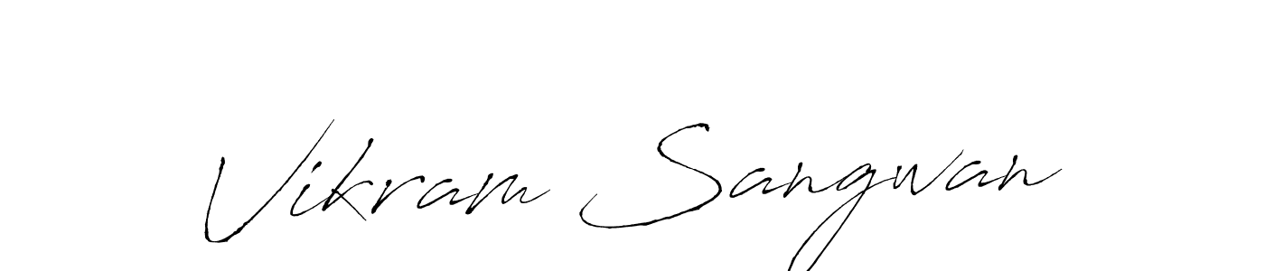 Use a signature maker to create a handwritten signature online. With this signature software, you can design (Antro_Vectra) your own signature for name Vikram Sangwan. Vikram Sangwan signature style 6 images and pictures png