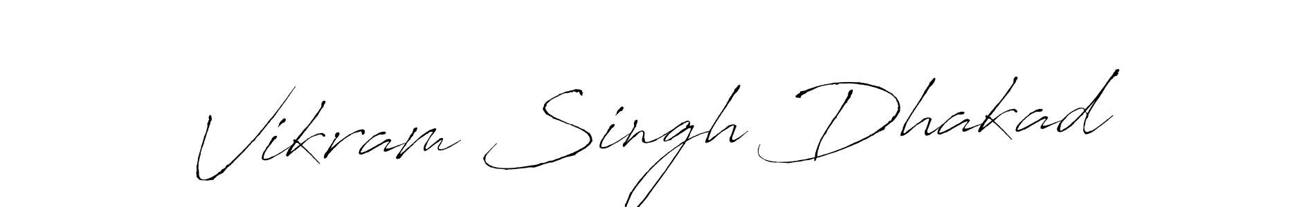 The best way (Antro_Vectra) to make a short signature is to pick only two or three words in your name. The name Vikram Singh Dhakad include a total of six letters. For converting this name. Vikram Singh Dhakad signature style 6 images and pictures png