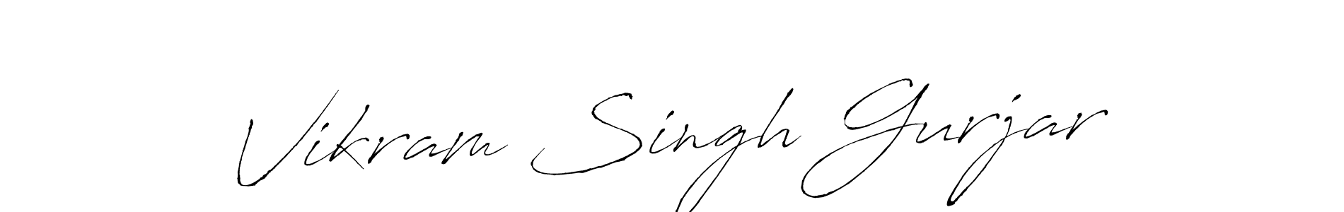 Also we have Vikram Singh Gurjar name is the best signature style. Create professional handwritten signature collection using Antro_Vectra autograph style. Vikram Singh Gurjar signature style 6 images and pictures png