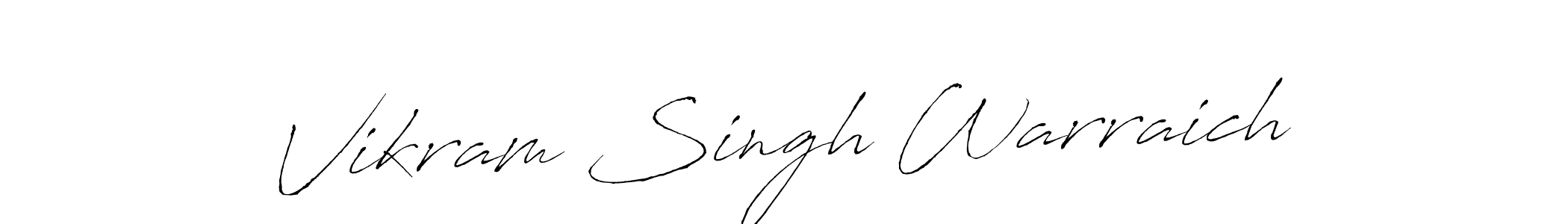 Create a beautiful signature design for name Vikram Singh Warraich. With this signature (Antro_Vectra) fonts, you can make a handwritten signature for free. Vikram Singh Warraich signature style 6 images and pictures png