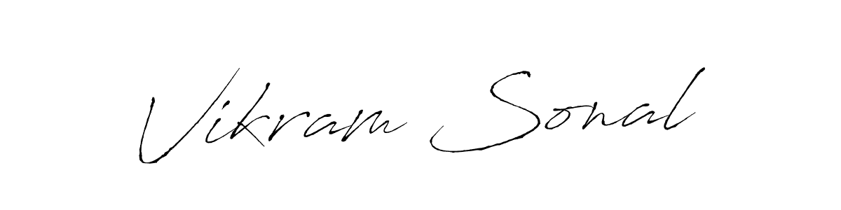 Use a signature maker to create a handwritten signature online. With this signature software, you can design (Antro_Vectra) your own signature for name Vikram Sonal. Vikram Sonal signature style 6 images and pictures png