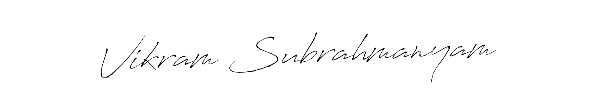 Make a beautiful signature design for name Vikram Subrahmanyam. Use this online signature maker to create a handwritten signature for free. Vikram Subrahmanyam signature style 6 images and pictures png