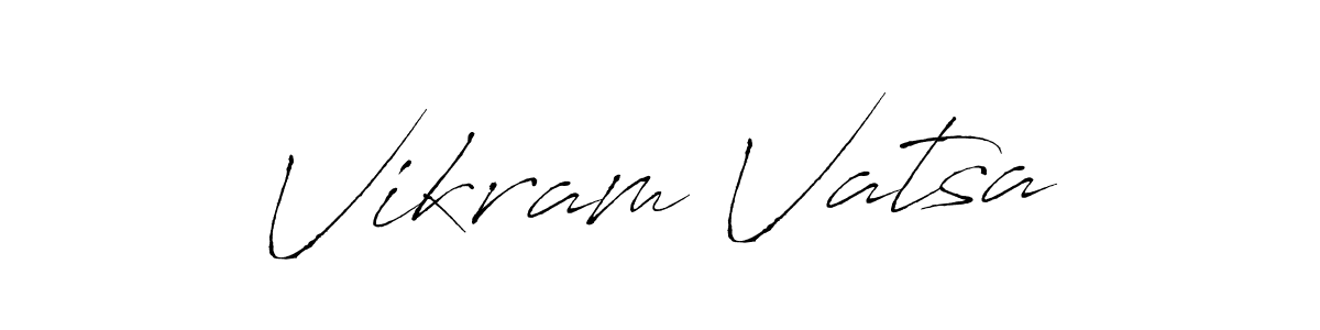 Create a beautiful signature design for name Vikram Vatsa. With this signature (Antro_Vectra) fonts, you can make a handwritten signature for free. Vikram Vatsa signature style 6 images and pictures png