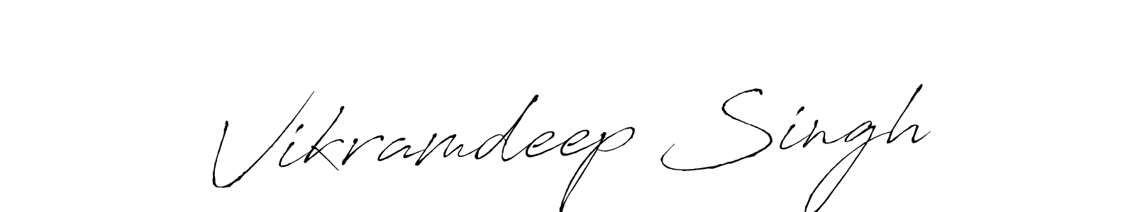 Create a beautiful signature design for name Vikramdeep Singh. With this signature (Antro_Vectra) fonts, you can make a handwritten signature for free. Vikramdeep Singh signature style 6 images and pictures png