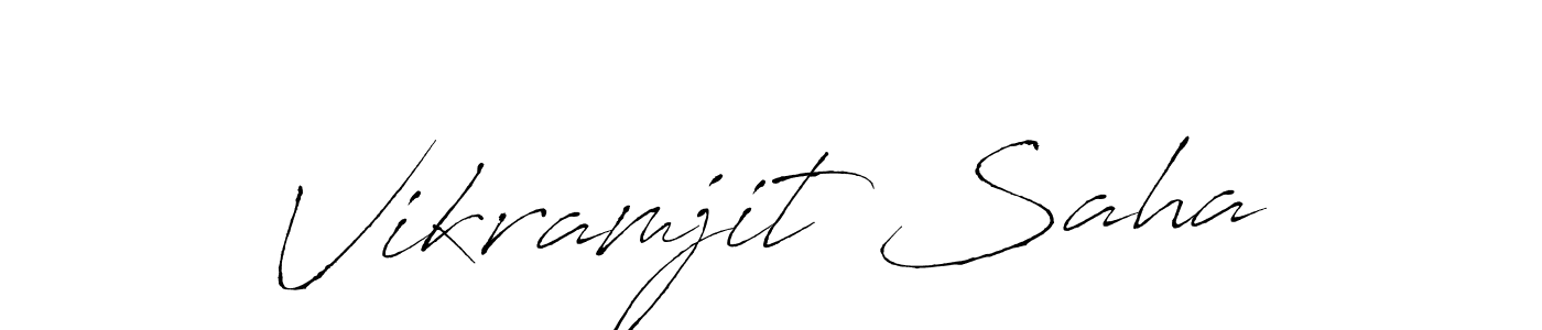 Design your own signature with our free online signature maker. With this signature software, you can create a handwritten (Antro_Vectra) signature for name Vikramjit Saha. Vikramjit Saha signature style 6 images and pictures png