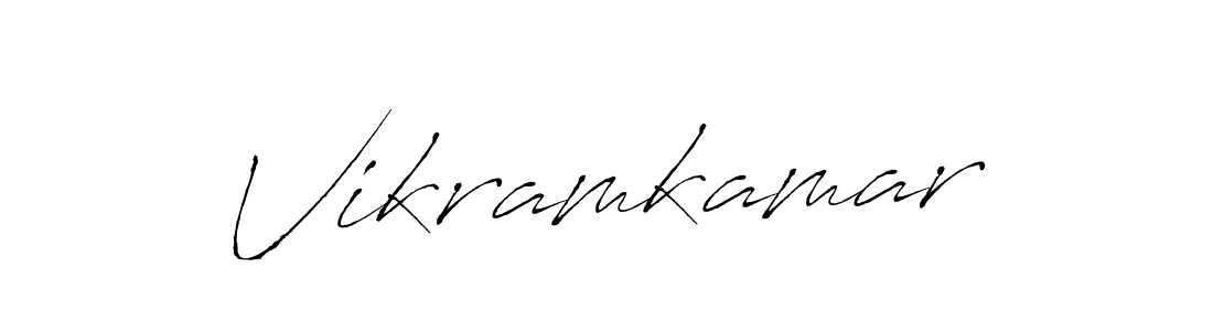 How to make Vikramkamar signature? Antro_Vectra is a professional autograph style. Create handwritten signature for Vikramkamar name. Vikramkamar signature style 6 images and pictures png