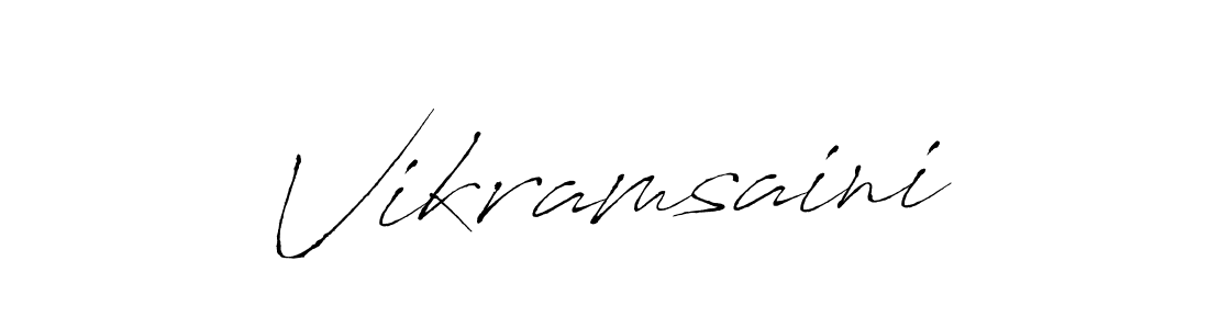 Create a beautiful signature design for name Vikramsaini. With this signature (Antro_Vectra) fonts, you can make a handwritten signature for free. Vikramsaini signature style 6 images and pictures png