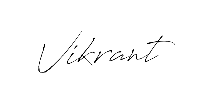 Create a beautiful signature design for name Vikrant. With this signature (Antro_Vectra) fonts, you can make a handwritten signature for free. Vikrant signature style 6 images and pictures png