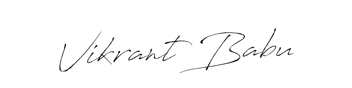 Use a signature maker to create a handwritten signature online. With this signature software, you can design (Antro_Vectra) your own signature for name Vikrant Babu. Vikrant Babu signature style 6 images and pictures png