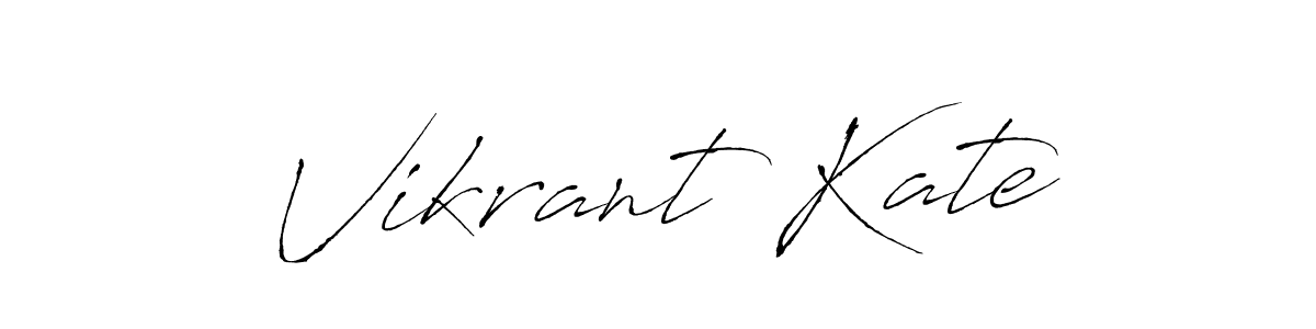 Design your own signature with our free online signature maker. With this signature software, you can create a handwritten (Antro_Vectra) signature for name Vikrant Kate. Vikrant Kate signature style 6 images and pictures png