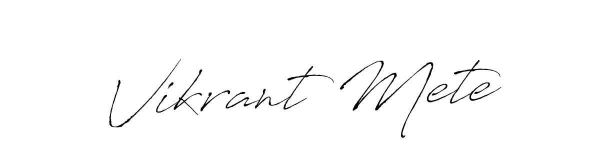 Similarly Antro_Vectra is the best handwritten signature design. Signature creator online .You can use it as an online autograph creator for name Vikrant Mete. Vikrant Mete signature style 6 images and pictures png