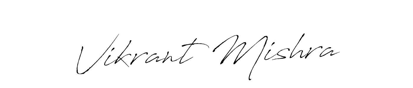 Design your own signature with our free online signature maker. With this signature software, you can create a handwritten (Antro_Vectra) signature for name Vikrant Mishra. Vikrant Mishra signature style 6 images and pictures png