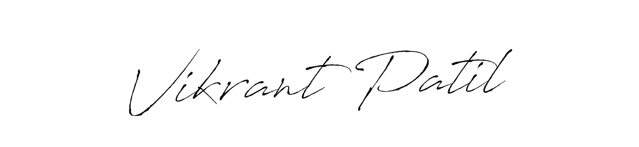 Vikrant Patil stylish signature style. Best Handwritten Sign (Antro_Vectra) for my name. Handwritten Signature Collection Ideas for my name Vikrant Patil. Vikrant Patil signature style 6 images and pictures png