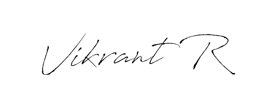 You can use this online signature creator to create a handwritten signature for the name Vikrant R. This is the best online autograph maker. Vikrant R signature style 6 images and pictures png