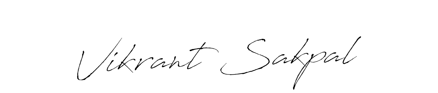 This is the best signature style for the Vikrant Sakpal name. Also you like these signature font (Antro_Vectra). Mix name signature. Vikrant Sakpal signature style 6 images and pictures png